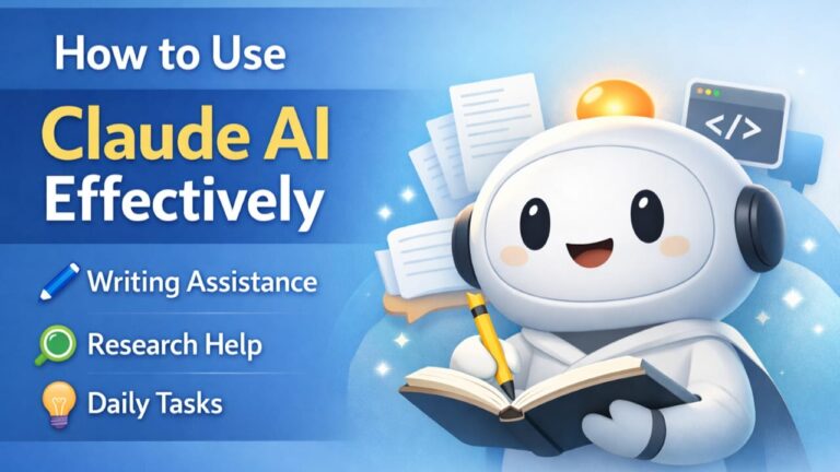 How to Use Claude AI Effectively for Writing, Research, and Daily Work